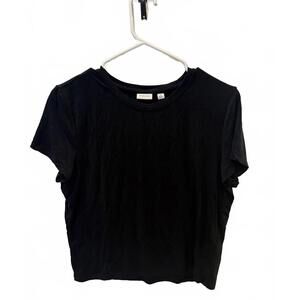 Babaton Aritzia Black T-Shirt Women’s Medium Tencel Lyocell Short Sleeve